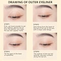 Miniatyrbilde 7 av 7: Eyeliner Gelblyant, 3 stk Vannfast Smudge-Proof Farge Fin Spiss Eyeliner, Hjørneøye Høylys, Øye Gel Øyenbrynsblyant