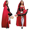 Rødhætte kostume voksen dame Halloween Cosplay stil 2 style 2 L