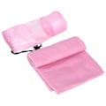 Miniatyrbillede 1 af 2: 80x130cm Sports Håndklæde Mikrofiber Fitness Håndklæder Svømning Rejse Essentials Med Bærepose Pink