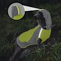 Miniatyrbillede 5 af 6: Justerbar Hunde Regnjakke med Reflekterende Striber, Hunde Regnfrakke med Hætte, Vandafvisende Let Hundejakke