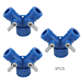 Miniatyrbillede 2 af 2: ABS Havevandsslange 2-vejs Y-formet Fordeler Stik Fittings G3/4\" (3 stk)