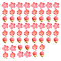 Miniatyrbilde 1 av 5: 60 stk Harpiks Blomster Flatback Knapper for DIY Hårklipp Hodebånd Scrapbooking Pynt