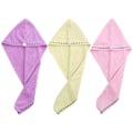 Miniatyrbillede 1 af 5: Hår Tørrehåndklæder til Kvinder, 3 Pak Super Bløde Absorberende Mikrofiber Turbaner Twist Hår Wrap