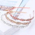 Miniatyrbilde 4 av 5: Blomsterdesign Rhinestone Krystall Bryllupshodeband Brudesmykker Enkelt Design Brudeshodeband