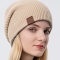 Miniatyrbilde 2 av 5: 2 stk sammenleggbare ullstrikklue, unisex, egnet for høst, par, foreldre og barn, bruk når du går ut sammen