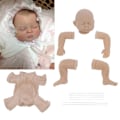 Miniatyrbild 1 av 8: 20 Tums Omålad Simulerad Reborn-docka Kit Oavslutad DIY Bebisdocka Formdelar Set
