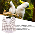 Miniatyrbild 4 av 8: Parrot Flygdräkt Polyester Elegant Söt Rutig Skjorta Fågel Flygkläder för Papegojor XL