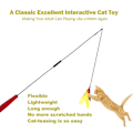 Miniatyrbild 3 av 7: Kattpinnar, interaktiva fångare Teaser katt leksaker, teaser kattpinnar fiskespö leksaker öva katter och kattungar