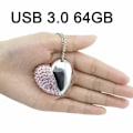 Miniatyrbillede 4 af 6: Kreativ Hjerteformet USB Flash Drive 64 GB