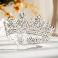 Miniatyrbillede 4 af 5: Dronningkrone til Kvinder - Krystal Tiara Krone Pandebånd til Fødselsdag Bryllup Halloween Pageant Hårtilbehør