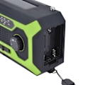 Miniatyrbilde 4 av 8: Håndsveiv Nød Væradio AM/FM Bytte Batteriindikator Lommelykt Solcelle Power Bank for Utendørs Camping Grønn EU-Versjon