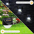 Miniatyrbild 3 av 7: Solar Fence Lights，4Pack Wireless Ip65 Waterproof Solar Deck Lights Solar Step Lights Utomhuslampor för uteplats, trappor, stolpe, pool, bakgård och