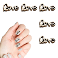 Miniatyrbild 1 av 6: 10 Stk, Båge Legering Nagel Ornament Retro Legering Nagelborr Ornament DIY Dekorativ Nagelkonst