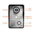 Miniatyrbild 1 av 8: 7 tum Trådbunden Videodörrklocka Intercom TFT Skärm Nattseende Fjärråtkomst System 100-240VAU