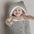 Miniatyrbild 4 av 5: Vadderad babyvagnssovsäck med swaddling
