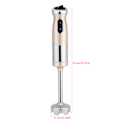 Miniatyrbild 8 av 8: Stavmixer 4 i 1 700W Mixer Visp Hackare Kanna Kopp Processor Guld