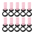 Miniatyrbilde 2 av 2: 10 stk/sett Barnevogn Henger Multifunksjonskroker Henger for Babybleier (Rosa)