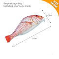 Miniatyrbillede 2 af 5: 1 stk. Simuleret Fisk Pennepose Personlig Sjov Skrivebordspose Størrelse 21 * 6,5 cm
