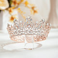 Miniatyrbillede 4 af 5: Dronningkrone til Kvinder - Krystal Tiara Krone Pandebånd til Fødselsdag Bryllup Halloween Pageant Hårtilbehør