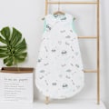 Miniatyrbilde 4 av 5: Anti-spark quilt for baby i bomullsgaze sovepose.