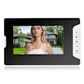 Miniatyrbild 6 av 8: 7 tum LCD IP Fingeravtryckslösenord Fjärrkontroll IR Video Smart Dörrklocka Monitor Intercom (EU-kontakt)