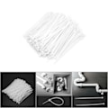 Miniatyrbilde 1 av 2: Hvit selvlåsing nylon kabelbinder Wire Tie Wrap Wire Cord Zip Tie Strap Bredde 2,7 mm (#1)
