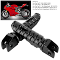Miniatyrbillede 4 af 4: 2 stk. Bagagerest Fodstøtter Aluminium Legering Udskiftning FP‑256‑Set til DUCATI 1098/1198 Sort