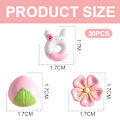 Miniatyrbillede 3 af 5: 30 stk. Blomsterharpiks, Kunstalbum Flatback Scrapbooking Pynt DIY Scrapbooking Håndværk Tilbehør