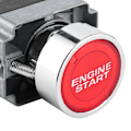 Miniatyrbillede 1 af 4: Tændingsswitch Motorstarter 12V 10A LED Bilmodifikationsknap OneKey Start Push