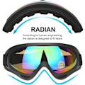 Miniatyrbild 2 av 7: Skibriller, 2-pack, Snowboardglasögon för barn, pojkar & flickor, ungdomar, män & kvinnor, hjälmkompatibla med UV 400-skydd, vindbeständiga