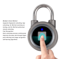 Miniatyrbild 7 av 8: Fingeravtryckslås Bluetooth App-kontroll IP65 Vattentät Säkerhetselektroniskt Lås för Skåp Låda Kontor Gym Grå