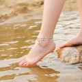 Miniatyrbillede 7 af 7: Initial Anklet til Kvinder, 14K Guldbelagt Dobbelt Lagt Initial Anklet Smykker til Kvinder Teen Piger