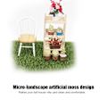 Miniatyrbilde 1 av 2: 4 stk DIY Simulert Mos Eco-flaske Miniatyr Dukkehust Hage Scene Dekorativ Mosgressplen