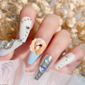 Miniatyrbild 5 av 6: 12 st Nagelprydnader Transparent Färg Rosett Nageltillbehör Resinformad Borr Nageldekorationer