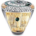Miniatyrbilde 5 av 5: 2021 Bucks Mesterskapsring Replika Basketball Champions Ring med Mesterskapsringboks for 'Milwaukee Antetokounmpo Fans Gave