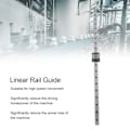 Pikkukuva 7 / 8: Lineaarinen liukukisko-ohjainlaakeri teräksinen liukulaakeri liiketapa työkalut 12mm CNC-koneelle MGN12500mm