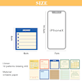 Miniatyrbilde 2 av 5: Fargepapir 400 ark, Ikke Sticky Notes lyse fargerike memo, Mini Memo Papirblokker Notatpapir