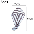Miniatyrbilde 2 av 5: 3-pak Mikrofiber Hårhåndkle Wrap Anti-Frizz Hår Turban Håndkle Tørking for Kvinner Vått Hår