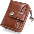 Soft Genuine Leather Wallet, Secure Coin Pocket With Advanced RFID Blocking For Women's Travel Essentials, Compact Bi-fold For On-The-Go Convenience