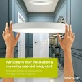 Pikkukuva 2 / 2: LED-kattovalaisin liiketunnistimella, automaattinen valaisin ulkokäyttöön parvekkeelle, autotalliin, eteiseen, pyöreä valaisin, helppo asentaa