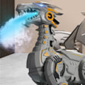 Miniatyrbild 2 av 2: Elektrisk Mekanisk Dinosaurie Leksak med Ljud Ljus Gå Leksaker Presenter för Pojkar Barn Spray Typ Grå