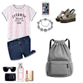 Miniatyrbilde 3 av 5: Trekksekk med snor Gym Bag Sackpack String Sack Pack Bags