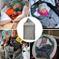 Miniatyrbillede 4 af 5: Nyfødt tæppe Baby-indpakningstæppe Strikket sovepose-tæppe