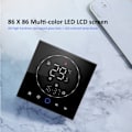 Miniatyrbilde 5 av 8: Smart Termostat med LED-skjerm, Vannvarmekontroll, 13 mm Innfelt Trådløs Programmerbar Termostat for Hjem, Rom, Kontor, AC95‑240V, Svart