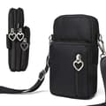 Mobile Bag with Shoulder Strap - Handbag Black H Black 142[HONGDE]