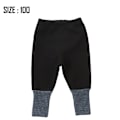 Miniatyrbillede 2 af 7: Babys ekstra tykke varme fleecebukser babys efterår og vinter plys splejsning leggings (sort)