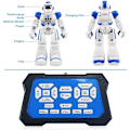 Miniatyrbild 3 av 8: Smart Robot Leksak för Barn, Geststyrning Sjungande Gående Dansande Robot för Pojkar Flickor, Intelligent Programmerbar Smart Fjärrstyrd Robot Kit Leksaker