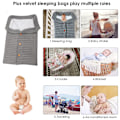 Miniatyrbillede 4 af 5: Nyfødt Baby Wrap Swaddle Tæppe Strikkesovesæk Modtagelsestæpper