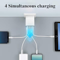 Miniatyrbillede 5 af 5: 4USB Oplader 3.1A Multiporte Telefonoplader til Rejser