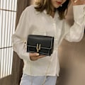 Miniatyrbild 5 av 7: Färgblockerade Crossbody-väskor för Kvinnor Läder Cross Body Plånböcker Söta Designer Handväskor Axelväska